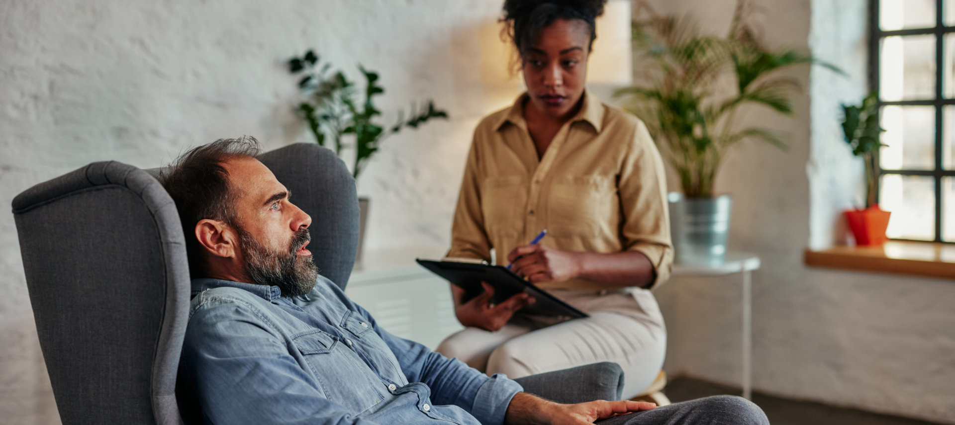 therapist and patient