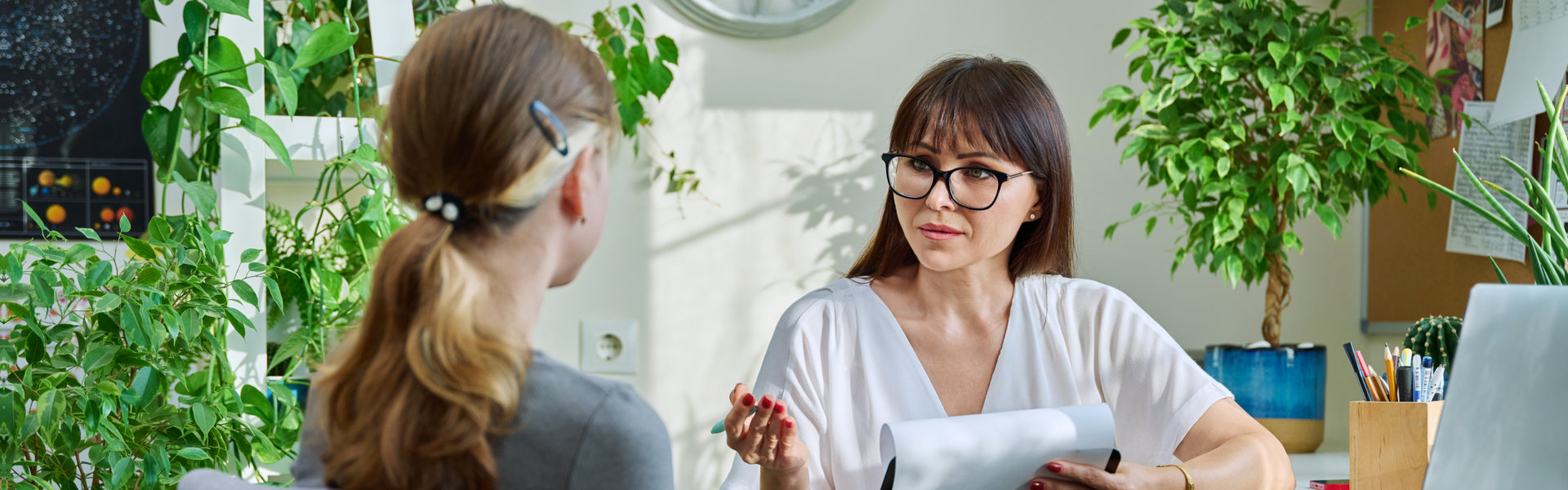 psychiatrist and patient having a therapy