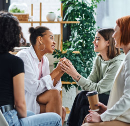 group of people smiling